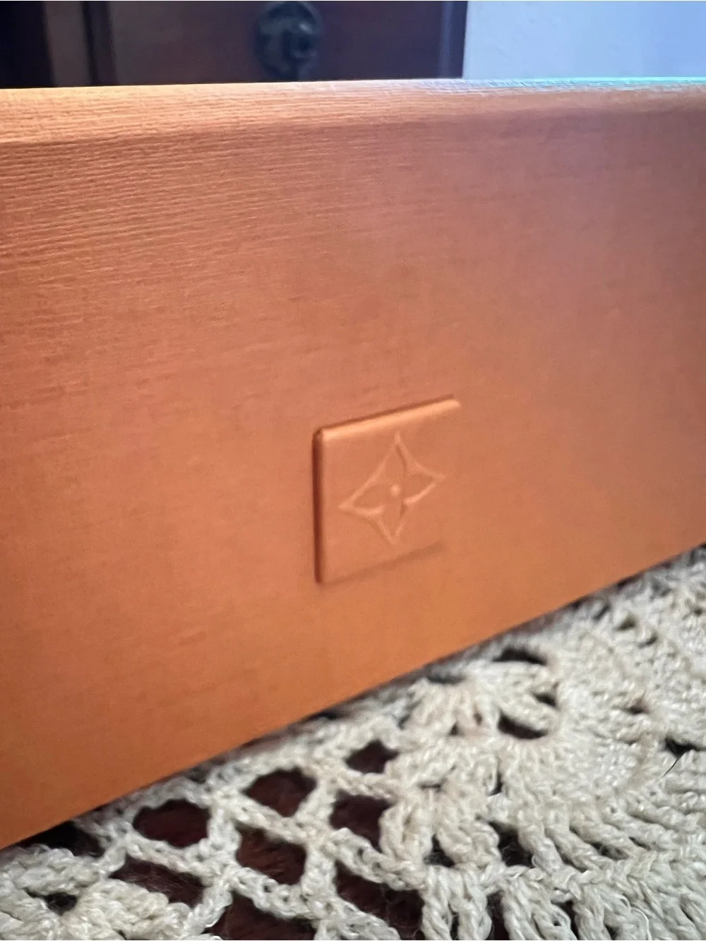 Authentic Louis Vuitton Empty Medium Gift Box 7” X 11” X 3” Ribbon Note Card